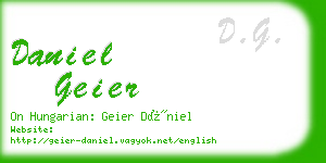 daniel geier business card